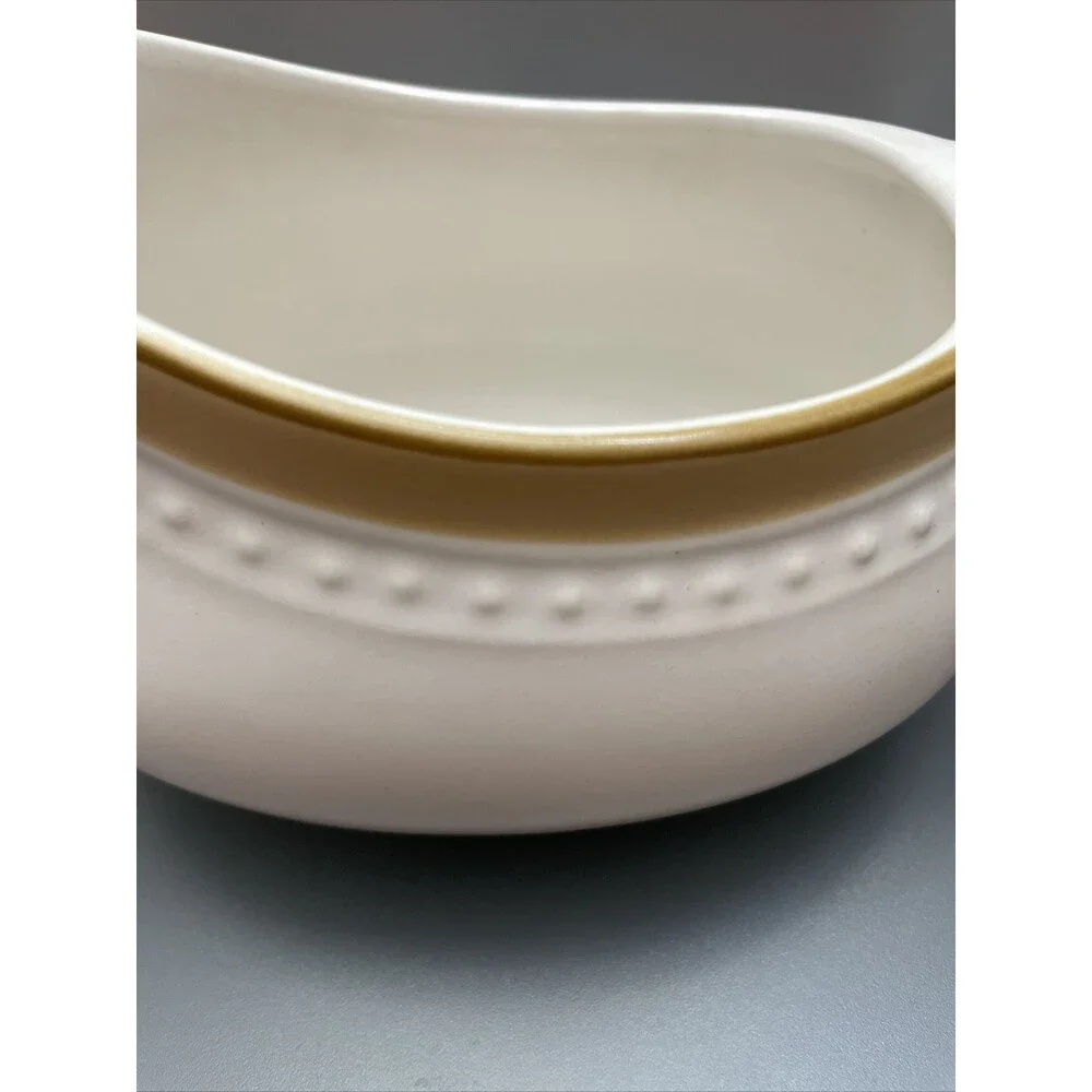 Johann Haviland Crowning Fashion Japan Gravy Boat & Underplate Cream Vintage